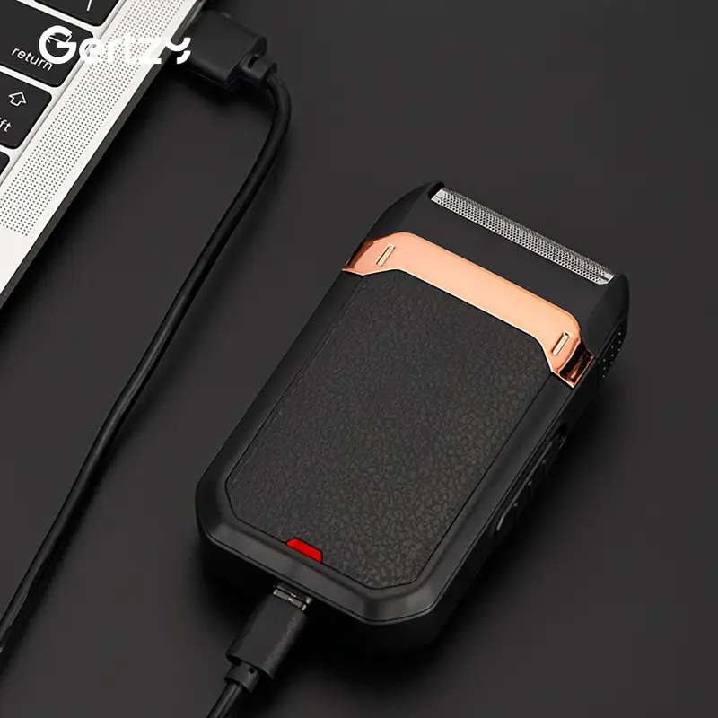 1pc Men's Electric Shaver USB Rechargeable Multifunctional Foil Razor with Brush for Home Salon Use