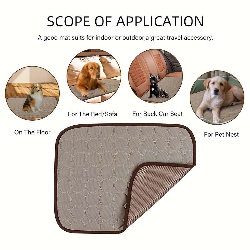 1piece Gray Viscose Mat Cooling Pad