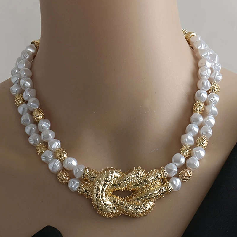 Imitation Pearl Necklace Jewelry