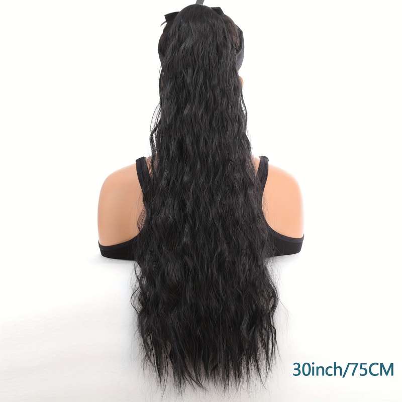 1Pc Black 40.64cm Fashion Design Wig
