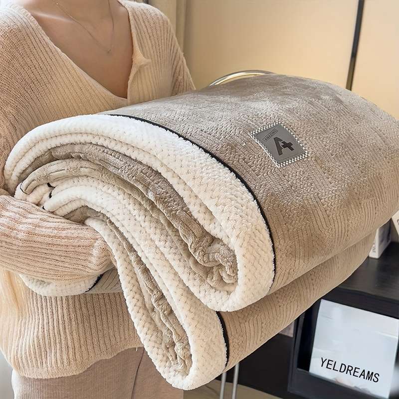 1ps Blanket Color Light Coffee size 200x230cm