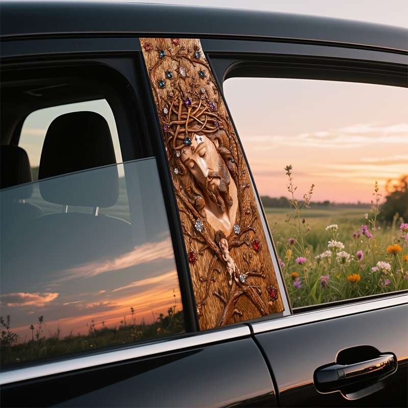2PCS Set   Left And Right   Jesus Christian Themed Stickers
