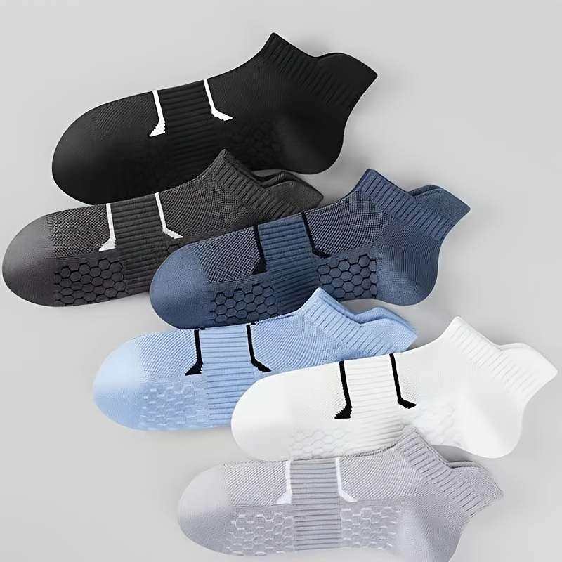 6 Pairs Of Mixed Colors Asian One Size High Elastic Socks