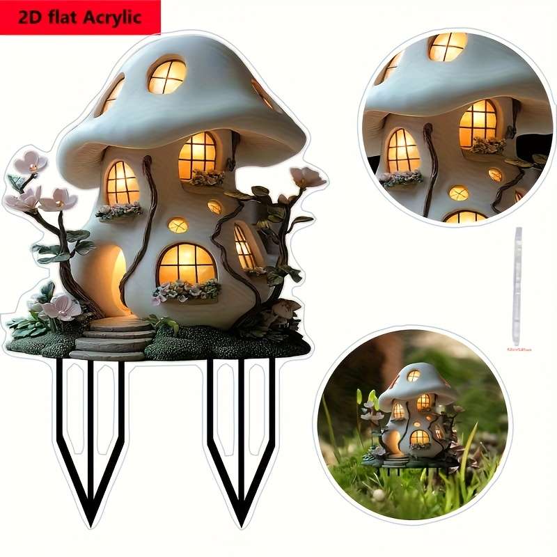 1pc 2D Flat   Plane Suitable for Outdoor Plants and Bonsai Landscaping Ideal Gift for Famil