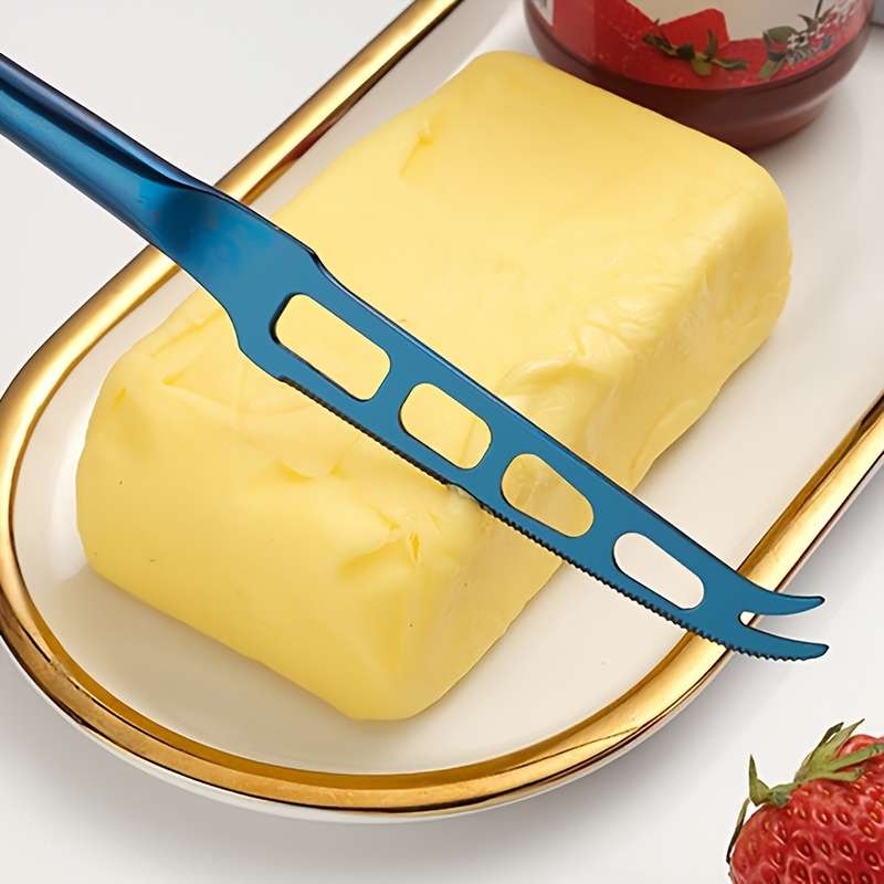 1pc Cheese Knife Stainless Steel Cheese Slicer Butter Cutting Knife Bread Fruit Jam Kitche