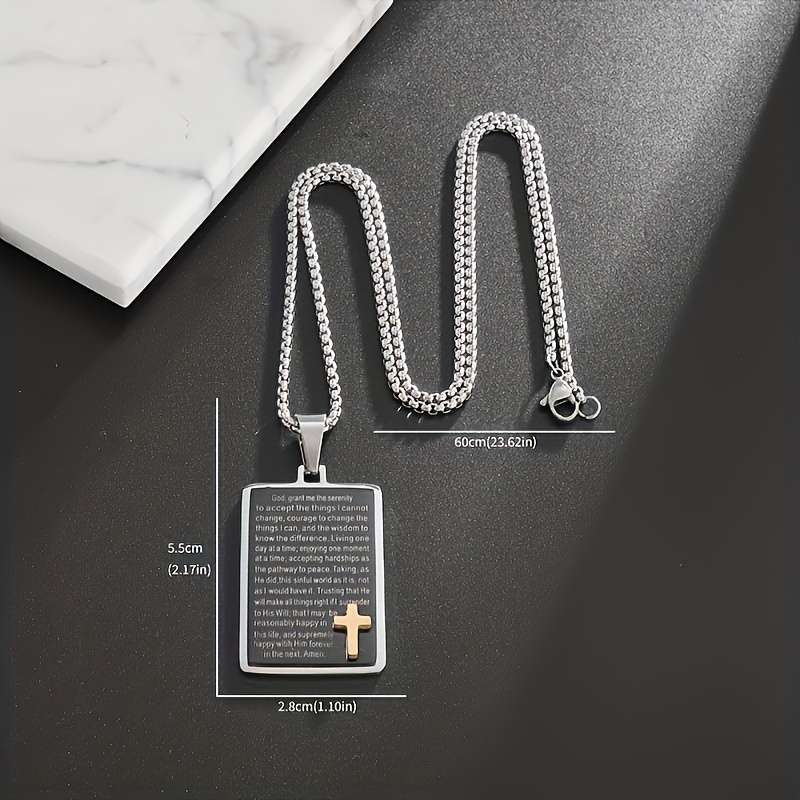 1 Piece Silvery Jesus Theme Pendant