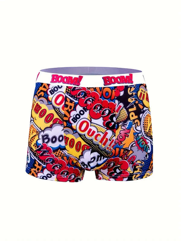 10pcs Men's Ice Silky Boxer Briefs Size XXL Breathable Stretchy Sports Casual Underwear with Random