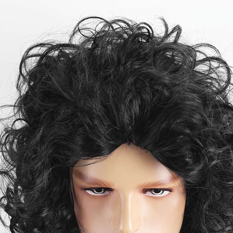 1Pc Black 60.96cm Fashion Design Wig