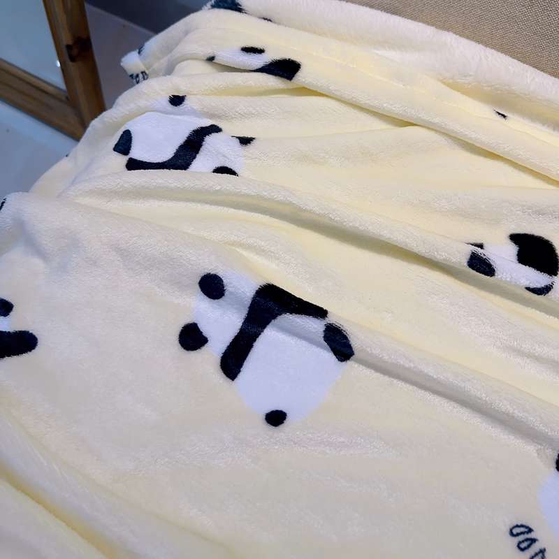 1ps Blanket Style Light Yellow Panda