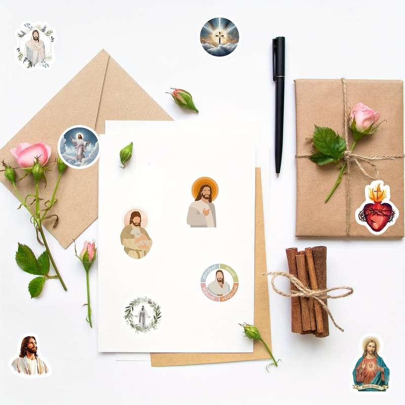 500pcs Jesus Christian Themed Stickers