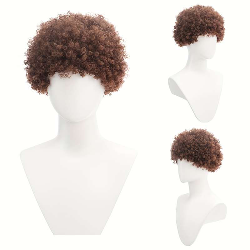 1Pc Brown 20.32cm Fashion Design Wig