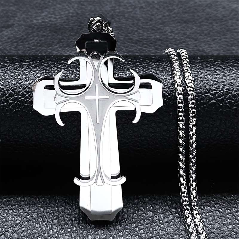 1 Piece Golden Jesus Theme Pendant