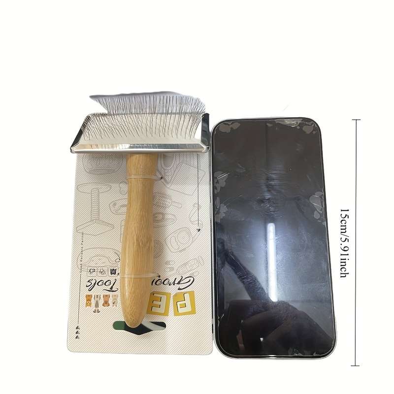 1pc Wooden 8.8cm Pet Comb