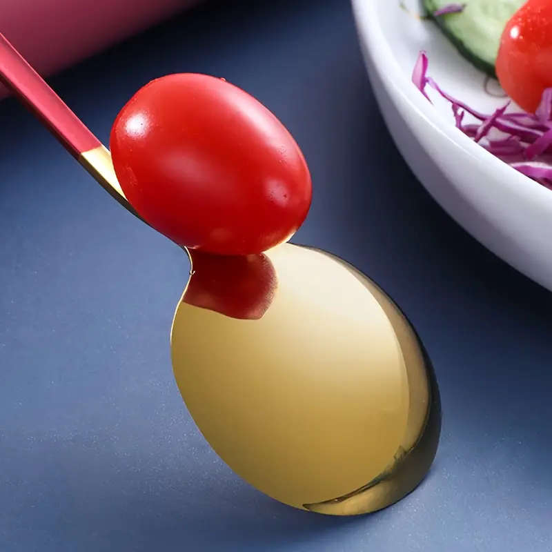 3 Pieces Stainless Steel Round Spoons