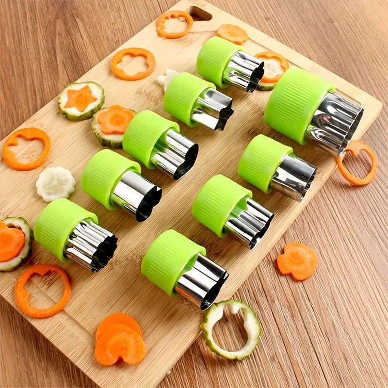 9 pcs Stainless Steel Cookie & Vegetable Cutter Set