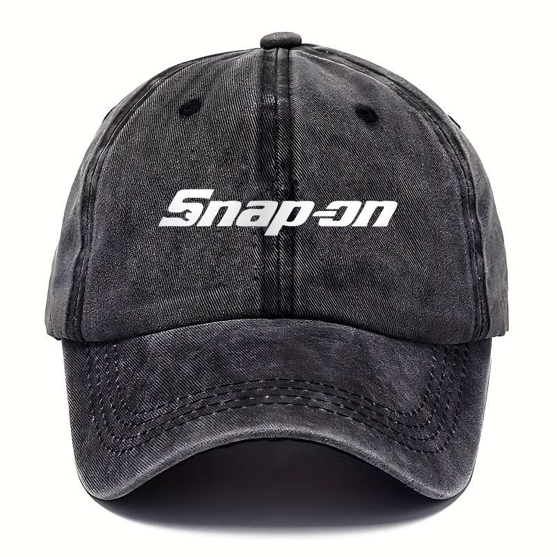 1pc Single Pack SNAP-ON Embroidered Baseball Cap 100% Viscose Fiber Hand Washable Casual Outdoor