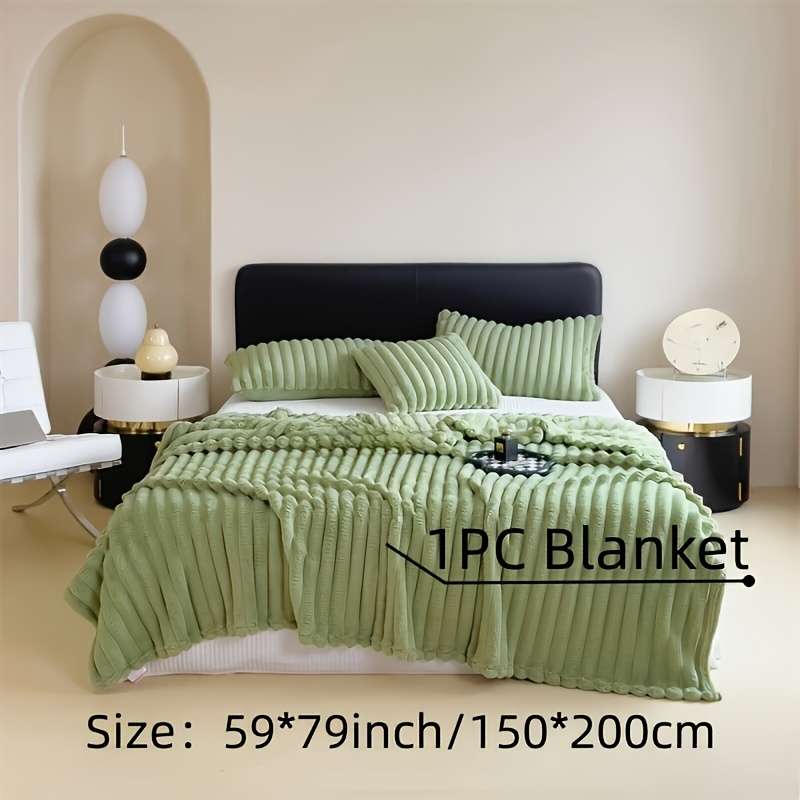 1ps Blanket Color Light Grey size 99.06x149.86cm