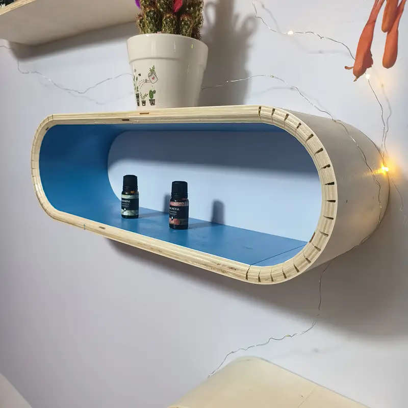 Wall Mounted Geometric Floating Shelves