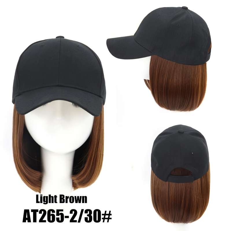 1Pc Black 30.48cm Fashion Design Wig