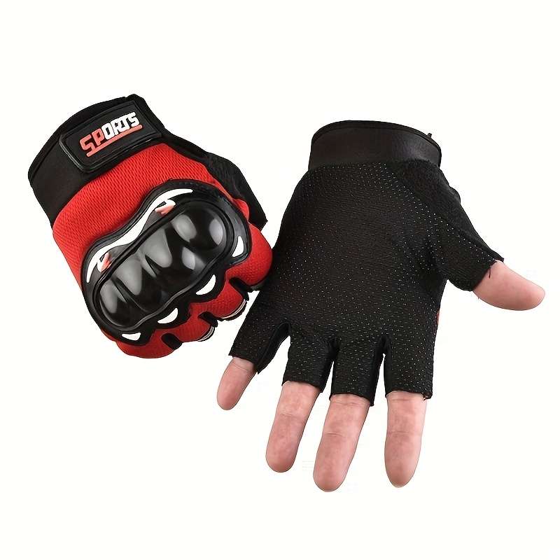 1 Pair Full Finger Black Outdoor Sports Gloves