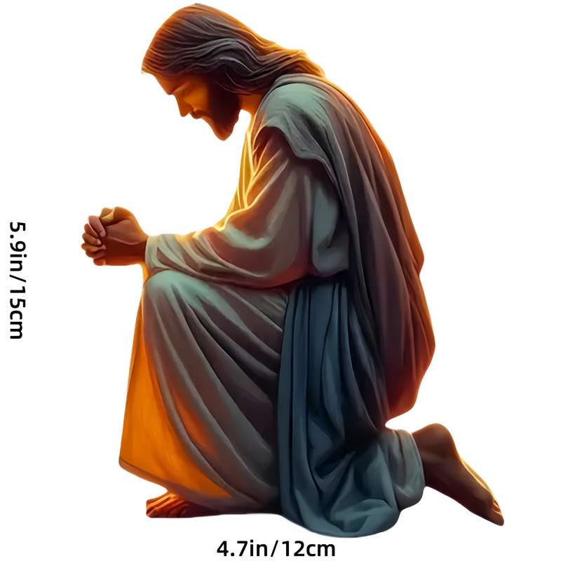 1pc   14.99cmx11.94cm Jesus Christian Themed Stickers