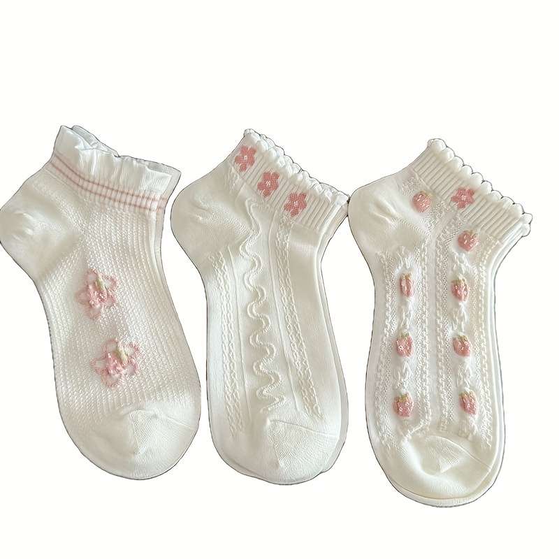5 Pairs Mixed Color One Size High Elastic Socks