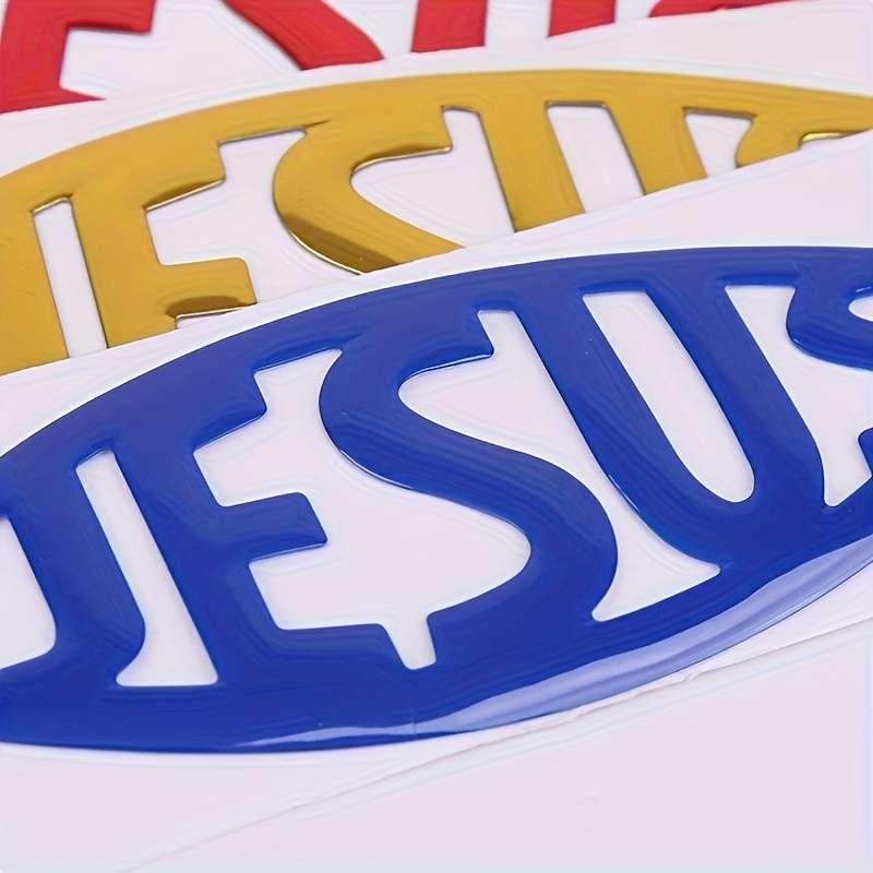1pc Red Jesus Christian Themed Stickers