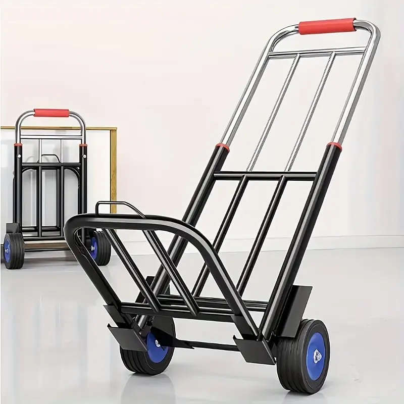 Height-Adjustable Folding Trolley