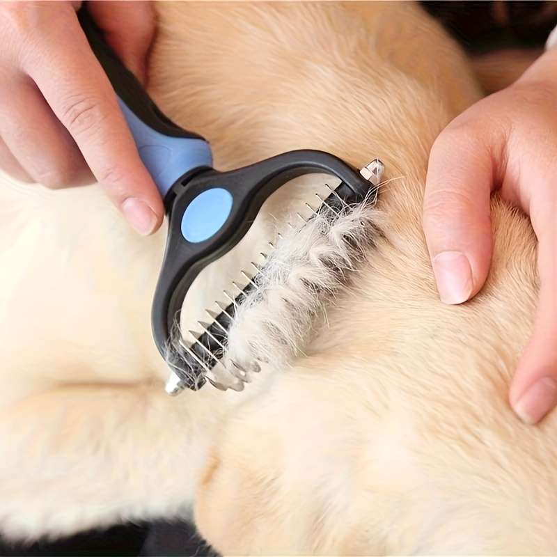 1pc Pink L Pet Comb