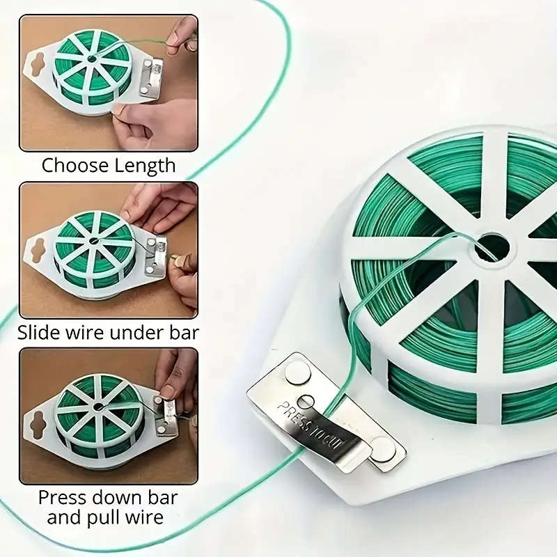 1pc Garden Plant Twist Tie with Cutter