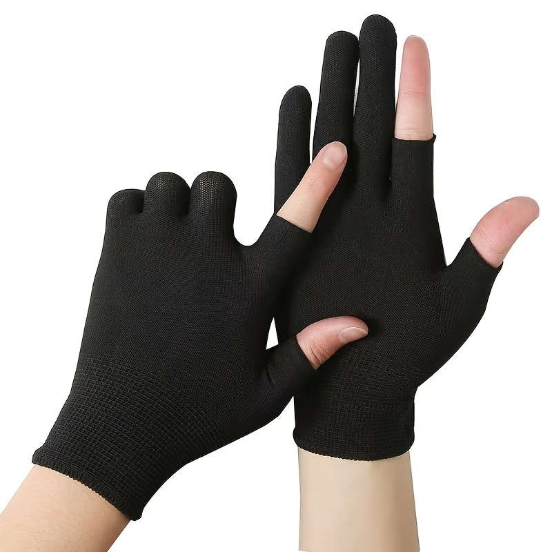 1 Pair Gray Warm Gloves
