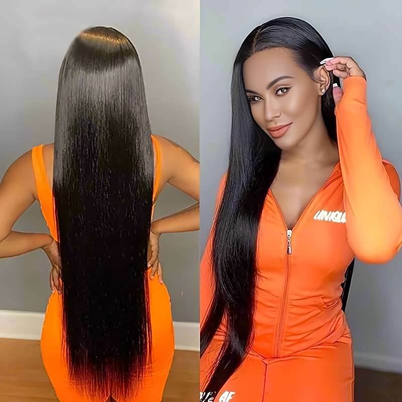1Pc Black 71.12cm Fashion Design Wig