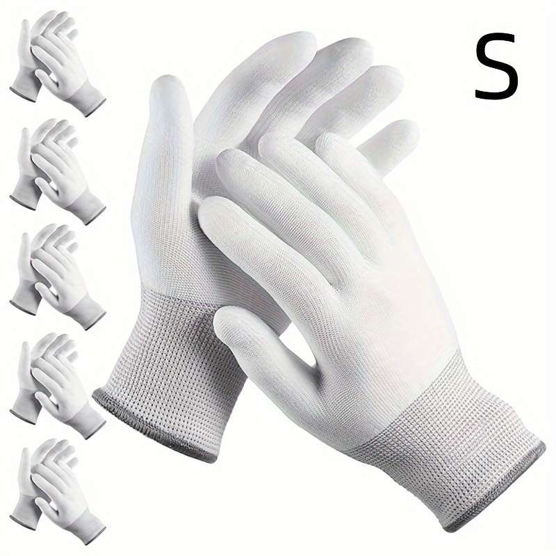 6 Pairs Grey Size S Multi Purpose Work Gloves