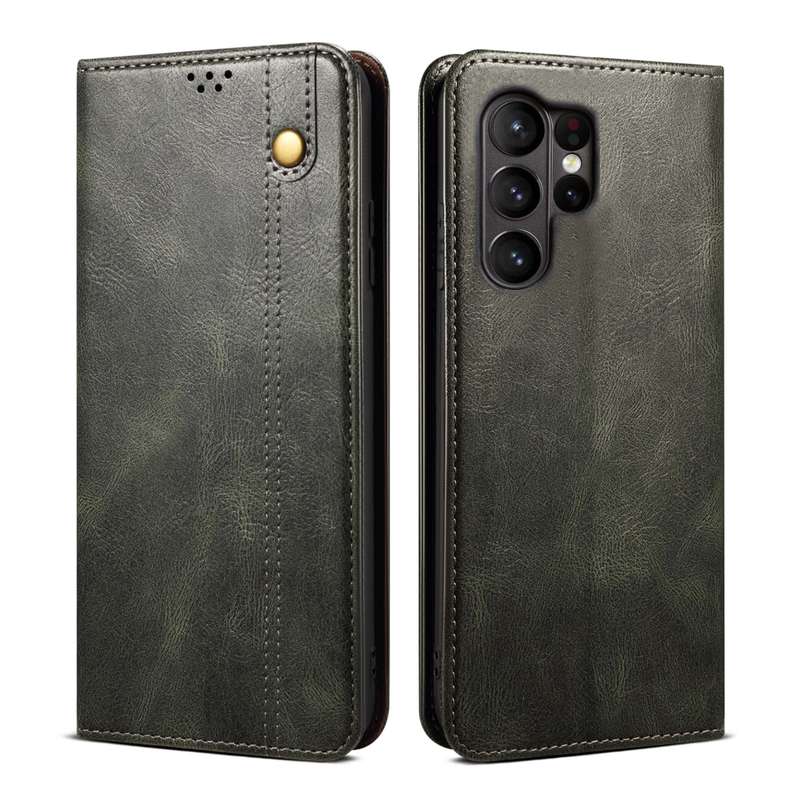 1pc Dark Green For Samsung Galaxy S24 Ultra Phone Cases