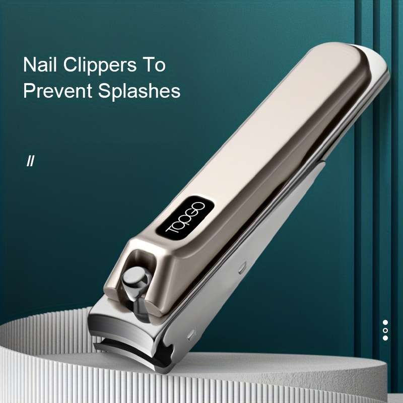 1pc Modern Nail Clipper with Sharp Edges Thick Stainless Steel Toenail and Fingernail Trimmer