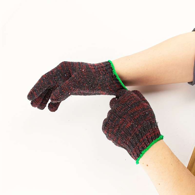 12Pcs 6 Pairs Multi Purpose Work Gloves