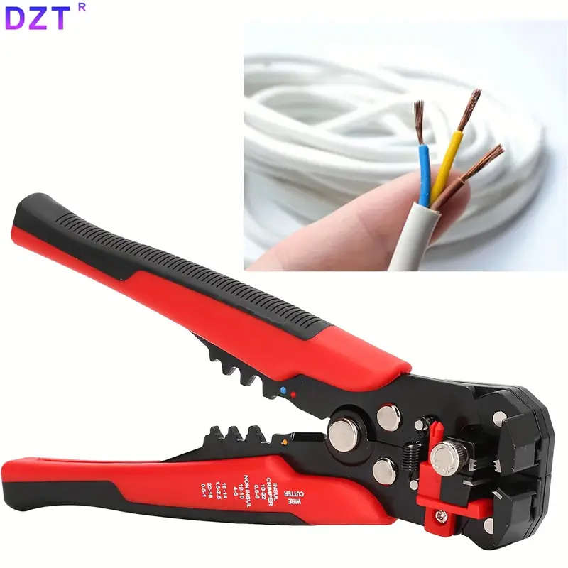 1pc Multi-Functional Automatic Wire Stripper Self-Adjusting Cable Cutter with Comfort Grip Handles