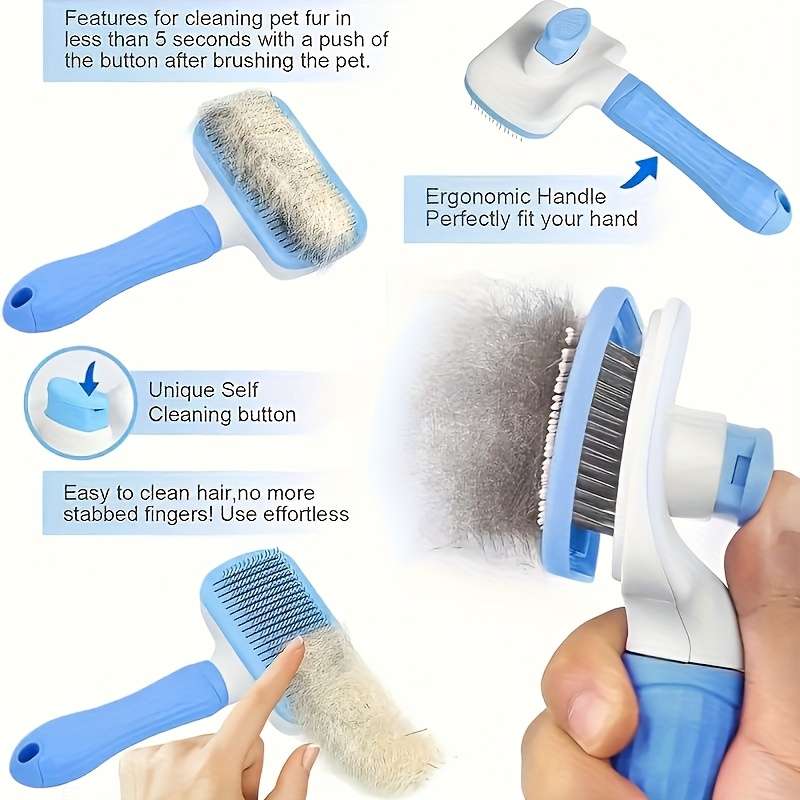1pc Grey Pet Comb