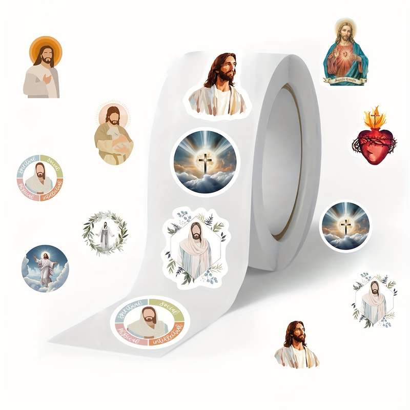 500pcs Jesus Christian Themed Stickers