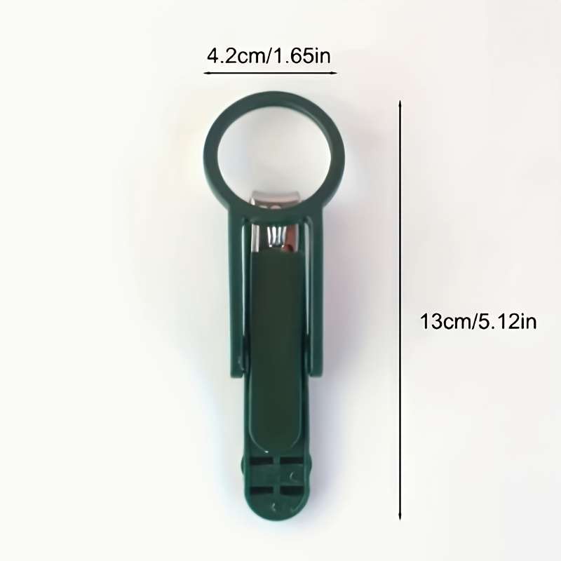 1pc Stainless Steel Nail Clippers with Magnifying Glass Ergonomic Precision Angled Edge Splas