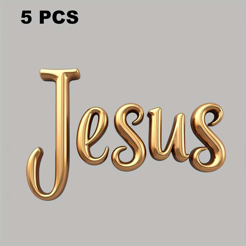 5pcs Jesus Christian Themed Stickers