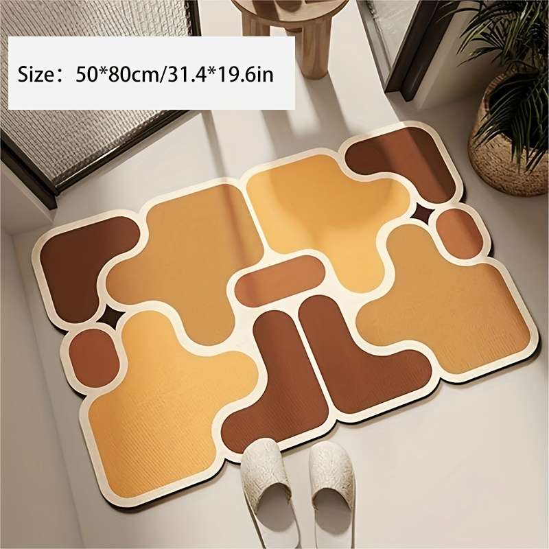 1Pc Iridescent 50x80cm 31.4x19.6inch Floor Mat