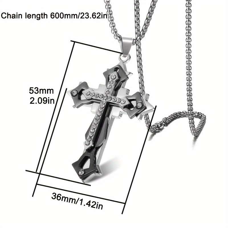 1 Piece Black Jesus Theme Pendant