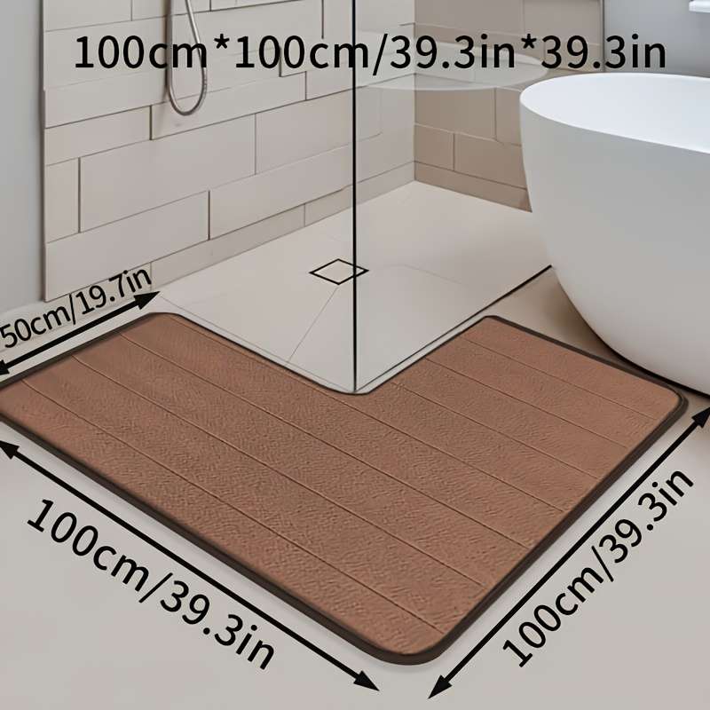 1Pc Coffee 1 100.0x100.0cm Floor Mat