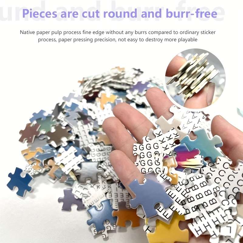 1000pcs Love Stones Jigsaw Puzzle for Adults Vibrant Colorful Landscape Scene with