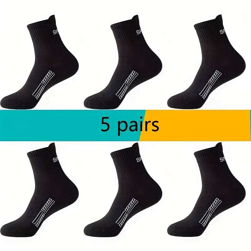 5 Pairs Color D High Elastic Socks