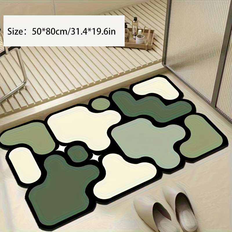 1Pc Green 50x80cm 31.4x19.6inch Floor Mat