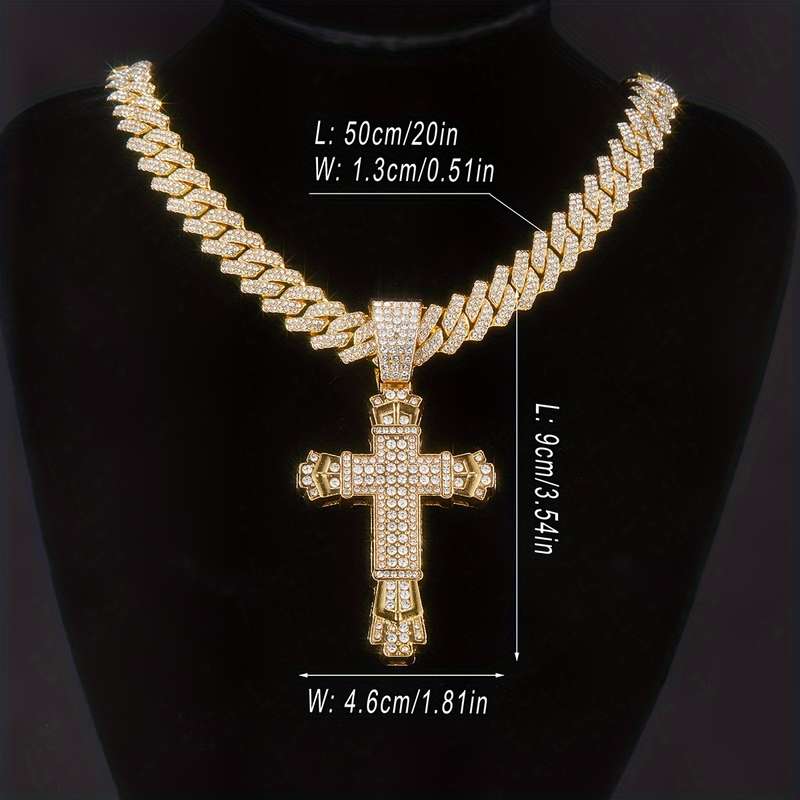 1 Piece Golden Jesus Theme Pendant