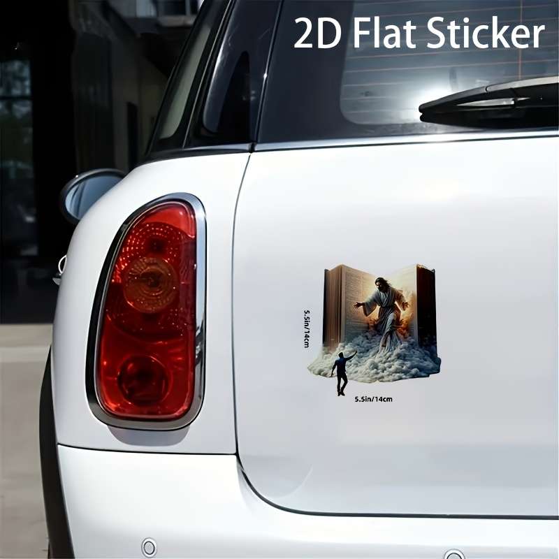 1pc 13.97 cmx13.97 cm Jesus Christian Themed Stickers