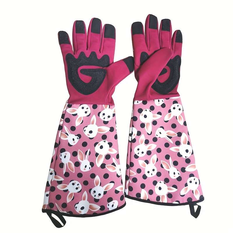 1 Pair Red Rabbit Size L Multi Purpose Work Gloves